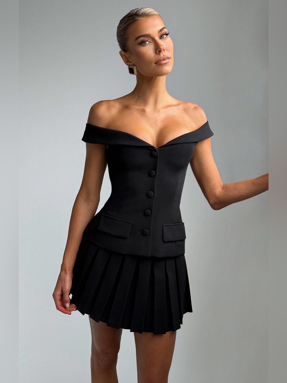 Babyboo Gretchen Mini Skirt in Black - Size S - Picture 5 of 13